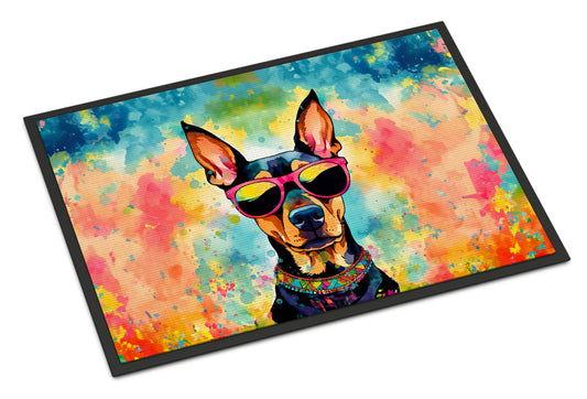 Doberman Pinscher Hippie Dawg Doormat