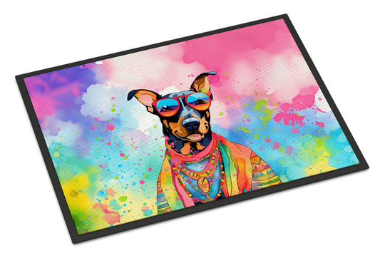 Doberman Pinscher Hippie Dawg Doormat